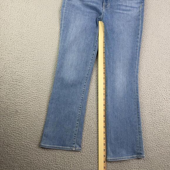 Veronica Beard Jeans Womens Sz 27x26 Blue Carly Kick Flare High Rise Zip Fly - Picture 7 of 13